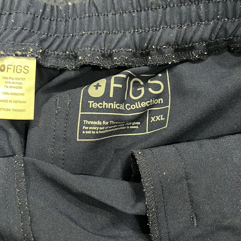 **SOLD!**Figs Navy Blue Scrub Pants - Picture 4 of 6